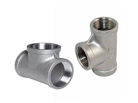 Threaded stainless steel elbow 1